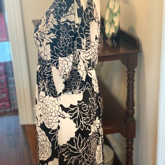 Tibi black and cream floral dress - Picture 3 of 6